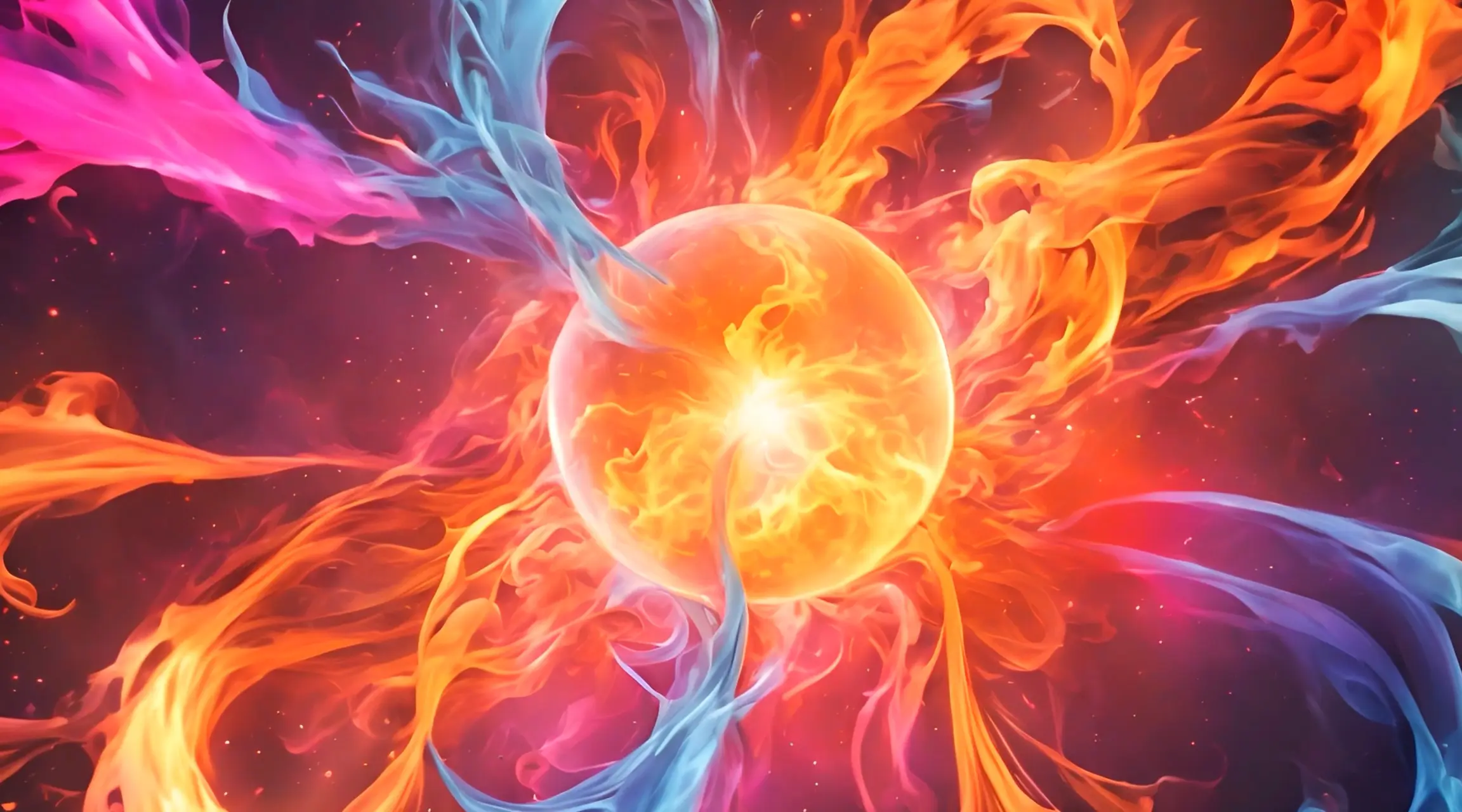 Cosmic Solar Flames Cinematic Video